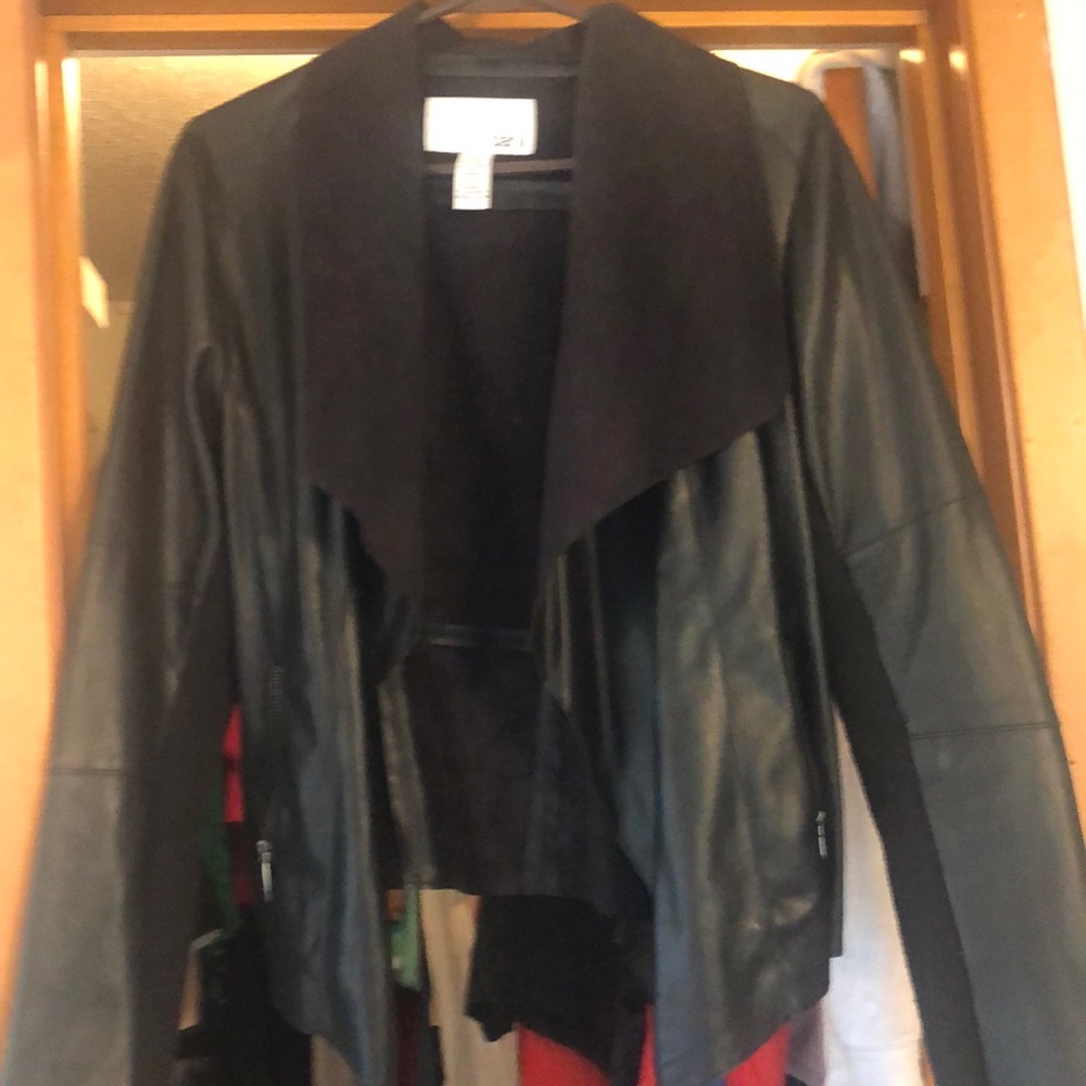 Black Faux Leather jacket